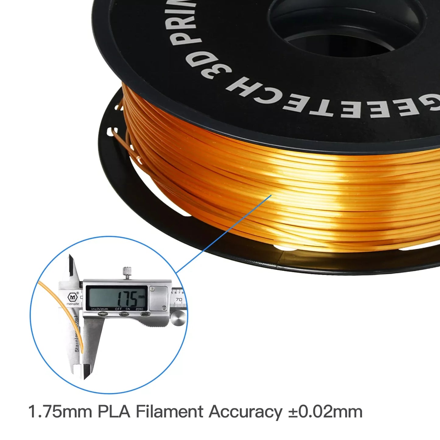 Geeetech 3d printer Filament PLA PETG Plastic 1kg 1.75mm,Tangle-Free, 3d printing wire materials, black, white, vacuum packaging