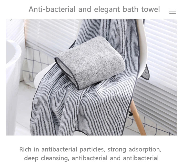 Spa Bamboo Microfiber Towel for Shower / Gym / Sports / Home, 1PC