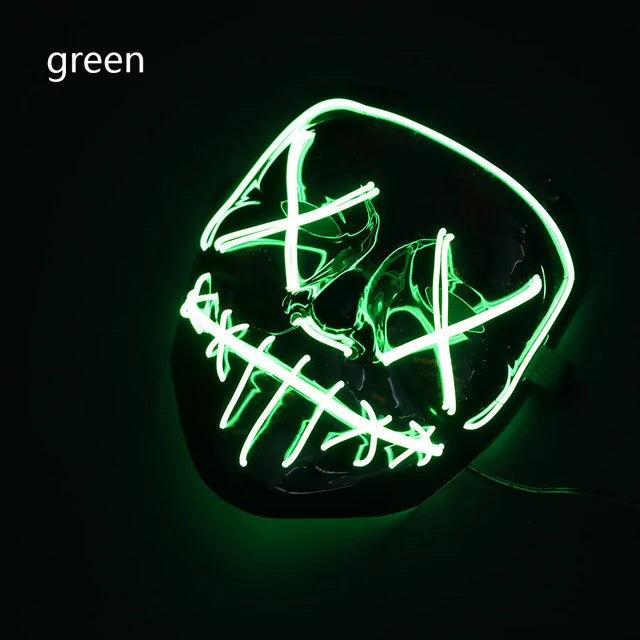 LED Halloween Party Mask